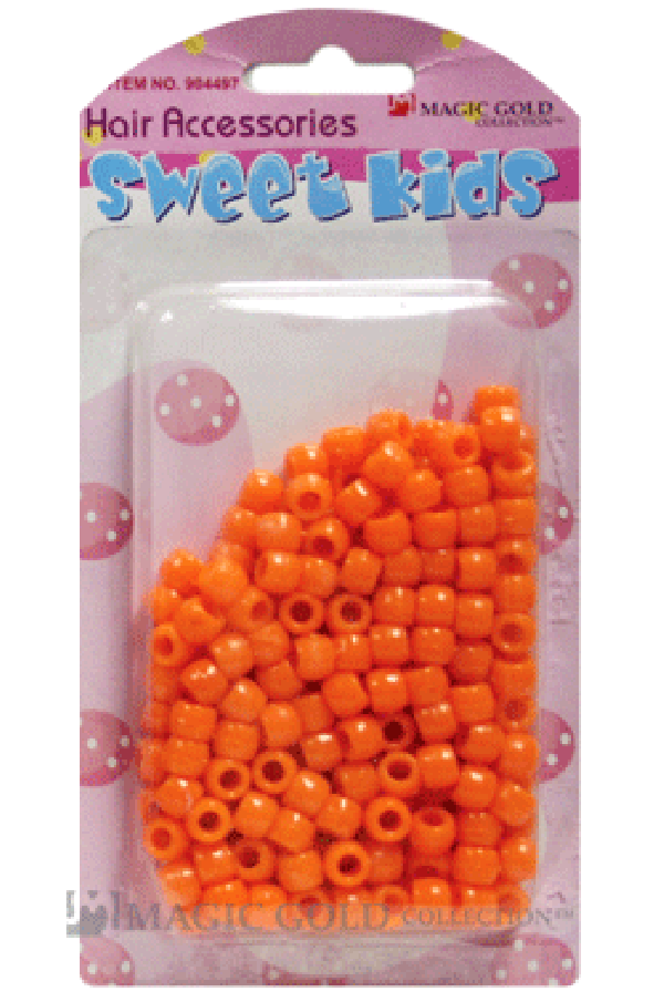 Sweet Kids Hair Beads - Orange #1622 - Deluxe Beauty Supply
