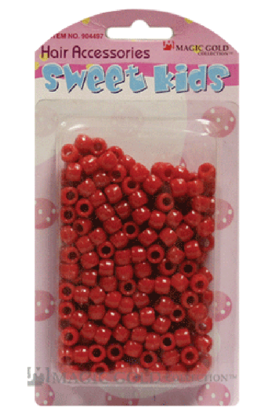 Sweet Kids Hair Beads - Red #1628 - Beautiful Black Hair