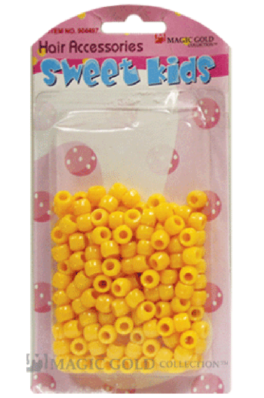Sweet Kids Hair Beads - Yellow #1633 - Beautiful Black Hair