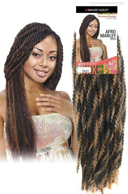 Magic Gold Afro Marley Braid 23" - Beautiful Black Hair