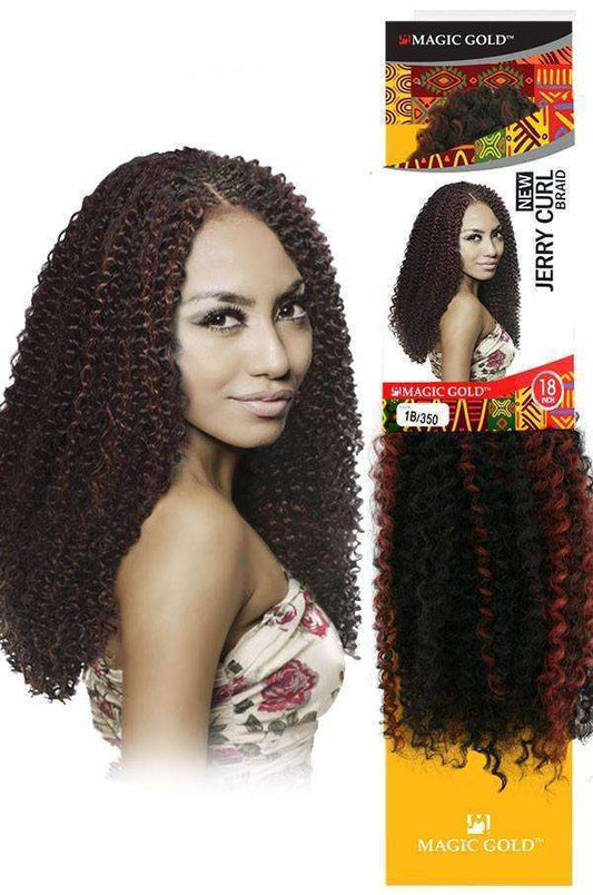 Magic Gold Jerry Curl 18" - Beautiful Black Hair