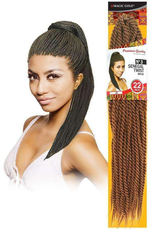 Magic Gold Senegal Twist #3 22" - Beautiful Black Hair