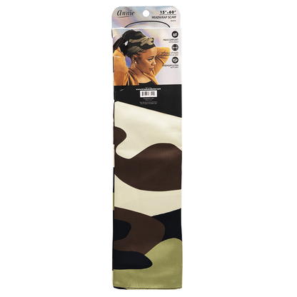 Broadus Collection Headwrap Scarf - Camo