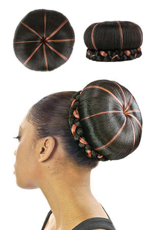 Magic Gold Drawstring Donut & Braid Bun  Large - Beautiful Black Hair