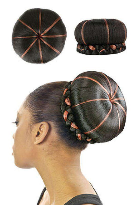 Magic Gold Drawstring Donut & Braid Bun  Large - Beautiful Black Hair