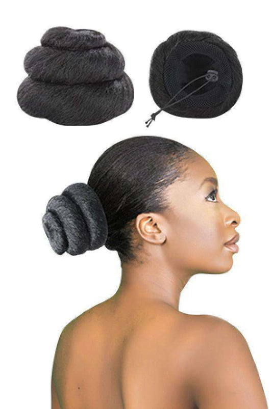 Magic Gold Drawstring Bun 1 - Beautiful Black Hair