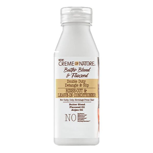 Creme Of Nature Double Duty Detangle & Slip Rinse-Out & Leave-In Conditioner 12oz