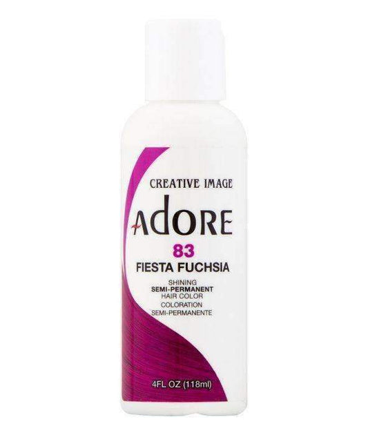 Adore Semi-Permanent Hair Color - 83 Fiesta Fuchsia - Beautiful Black Hair