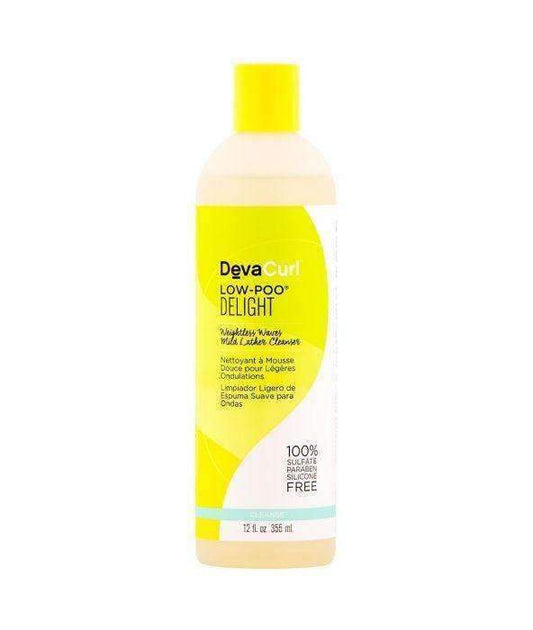 DevaCurl Low-Poo Delight Weightless Waves Mild Lather Cleanser 12oz - Beautiful Black Hair