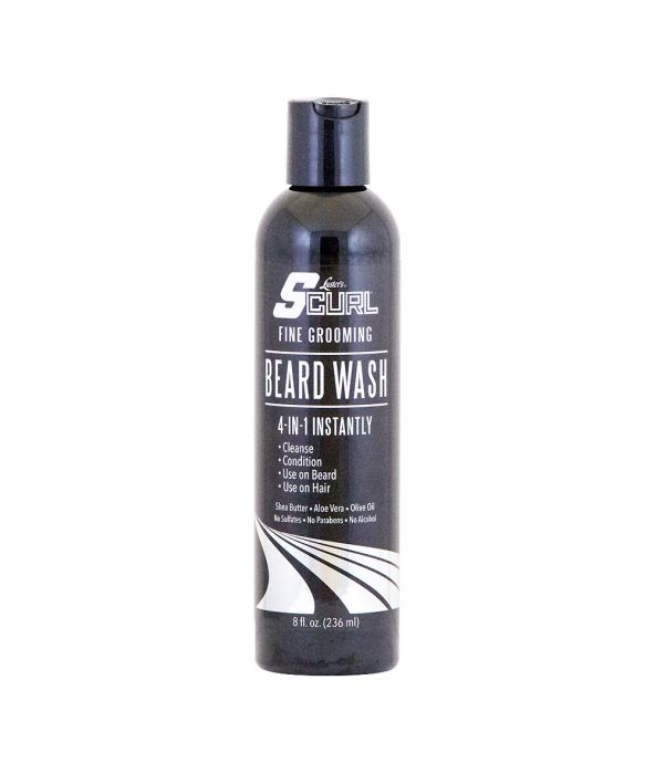 S Curl Fine Grooming Beard Wash - Beautiful Black Hair