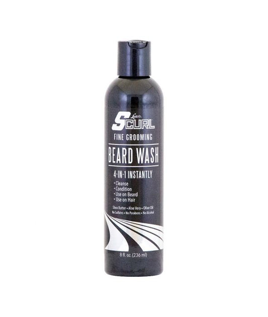 S Curl Fine Grooming Beard Wash - Beautiful Black Hair