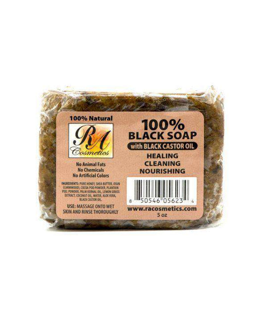 RA Cosmetics Black Soap With Black Castor Oil - Beautiful Black Hair