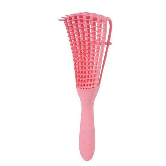 8 Row Detangling Hair Brush - Pink - Beautiful Black Hair