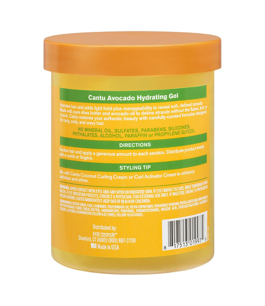 CANTU Avocado Hydrating Gel Alcohol Free (18.5oz)
