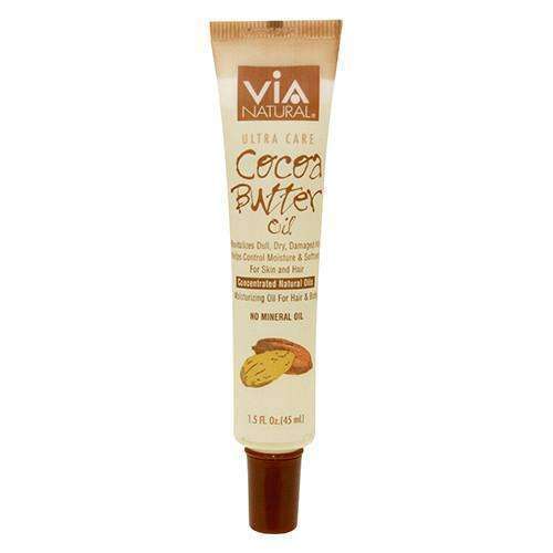 Via Natural Cocoa Butter Oil Treatment - Beautiful Black Hair