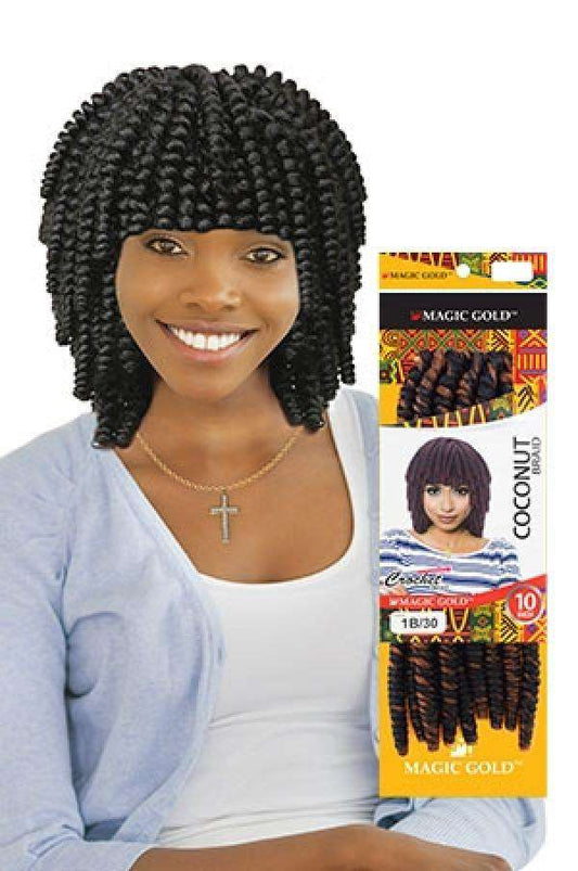 Magic Gold Coconut 10" - Beautiful Black Hair