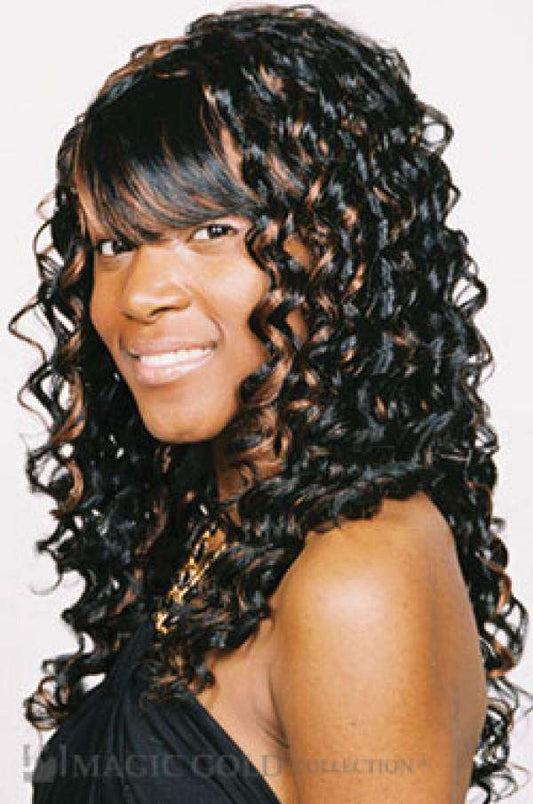 Magic Gold Quality Premium Synthetic Hair Weave Deep 14" - Beautiful Black Hair