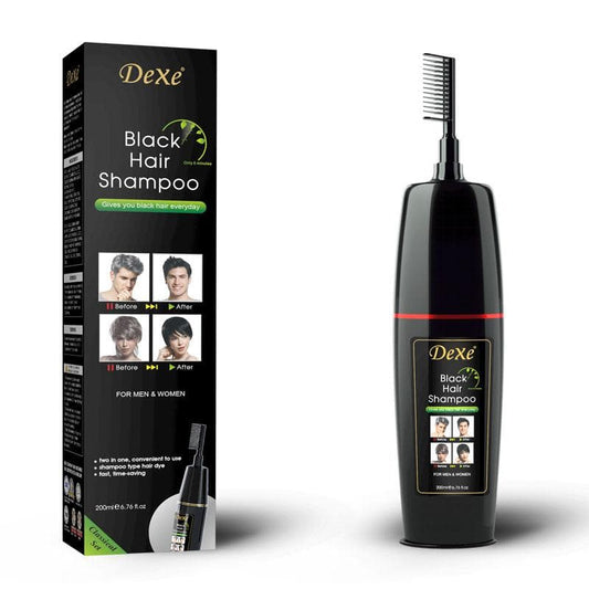 Dexe Black Hair Shampoo w/Comb - Beautiful Black Hair