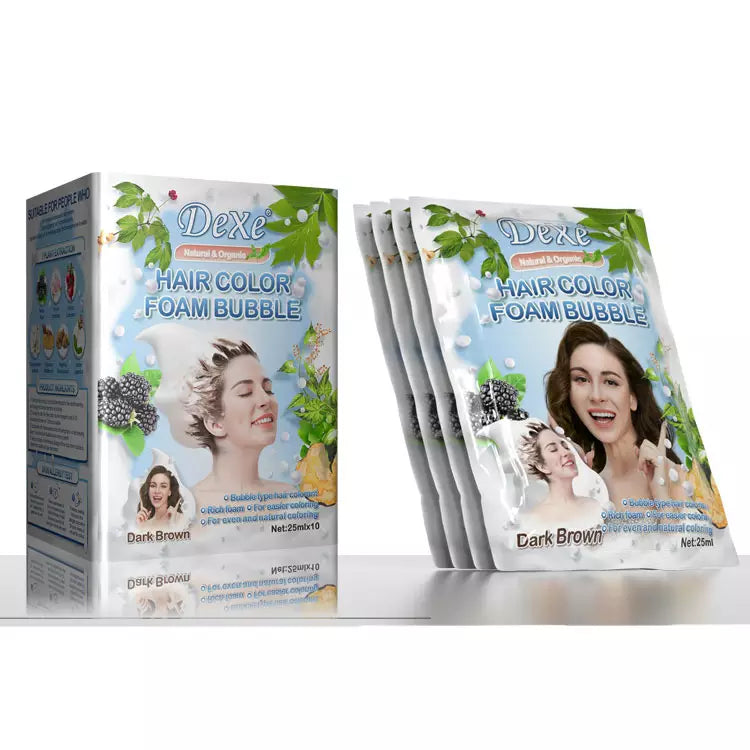 Dexe Color Foam Bubble Shampoo Packette Box