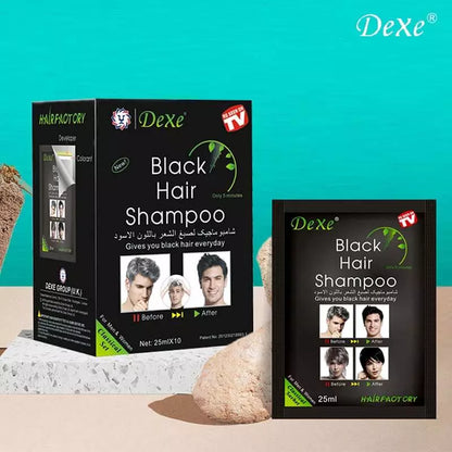 Dexe Hair Shampoo Packette Box - Black