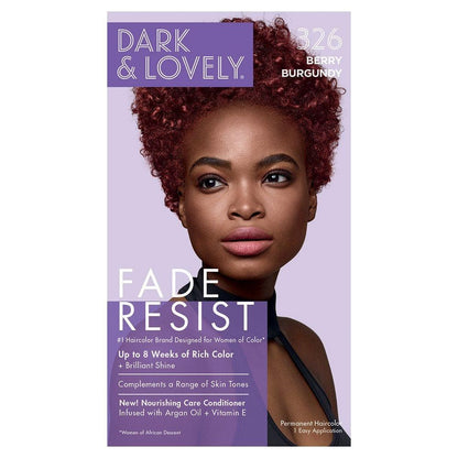 Dark & Lovely Fade Resist Rich Conditioning Color - #326 Berry Burgundy - Beautiful Black Hair