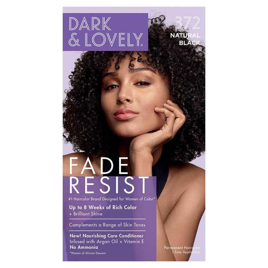 Dark & Lovely Fade Resist Rich Conditioning Hair Color - 372 Natural Black