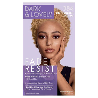 Dark & Lovely Fade Resist Rich Conditioning Hair Color - 384 Light Golden Blonde