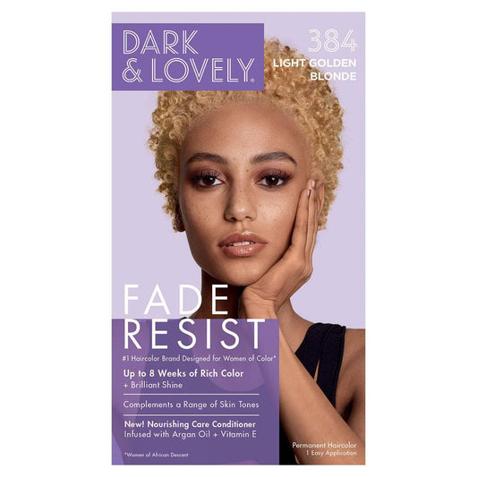 Dark & Lovely Fade Resist Rich Conditioning Hair Color - 384 Light Golden Blonde