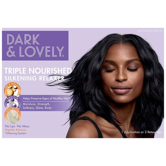 Dark & Lovely Triple Nourished Silkening No-Lye Relaxer - Relaxer - Beautiful Black Hair