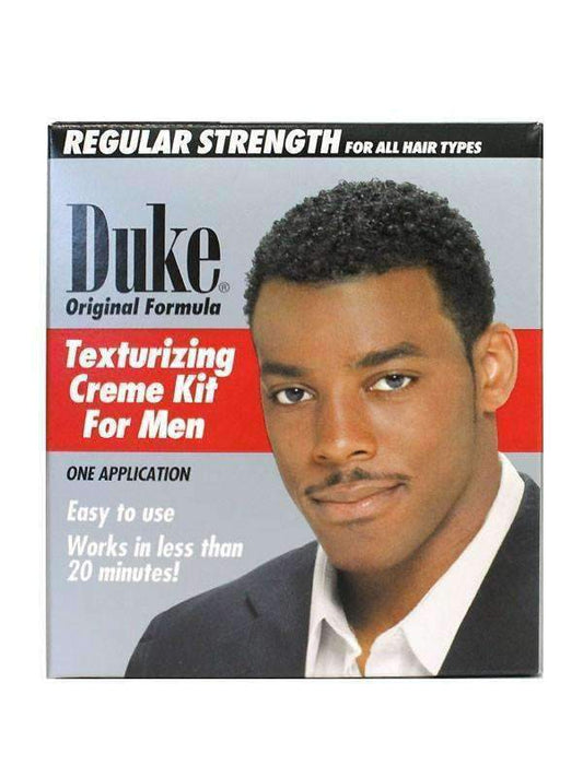 Duke Texturizing Creme Kit For Men - Regular Strength - Beautiful Black Hair