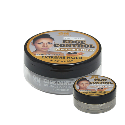 ON Natural 3 Day+ Hold Edge Control Extreme Hold - Charcoal & Honey