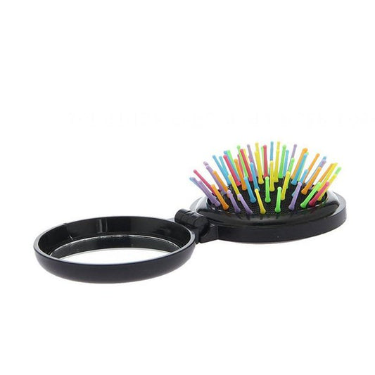 Pocket Hair Brush w/ Mirror