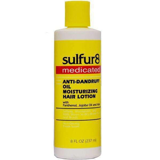 Sulfur8 Medicated Anti-Dandruff Oil Moisturizing Hair Lotion - Beautiful Black Hair