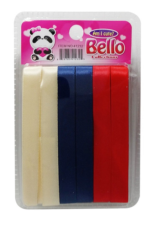 Bello Hair Ribbons - Red, White & Blue #41232