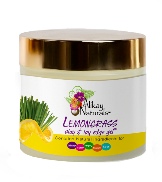 Alikay Lemongrass Sleek and Lay Edge Gel 4oz - Beautiful Black Hair