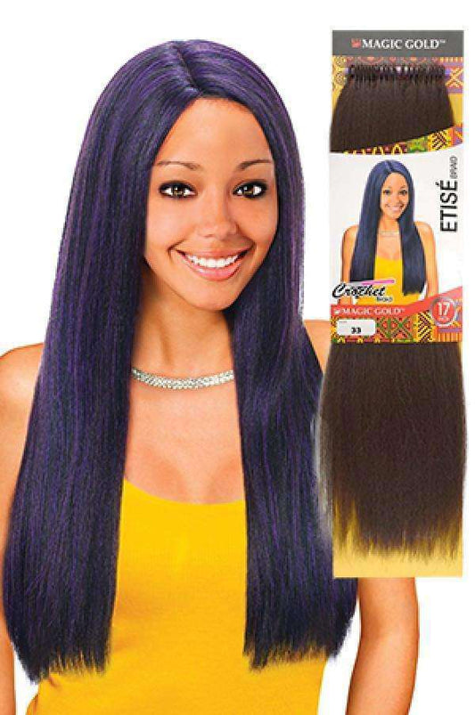 Magic Gold Etisè 17" - Beautiful Black Hair