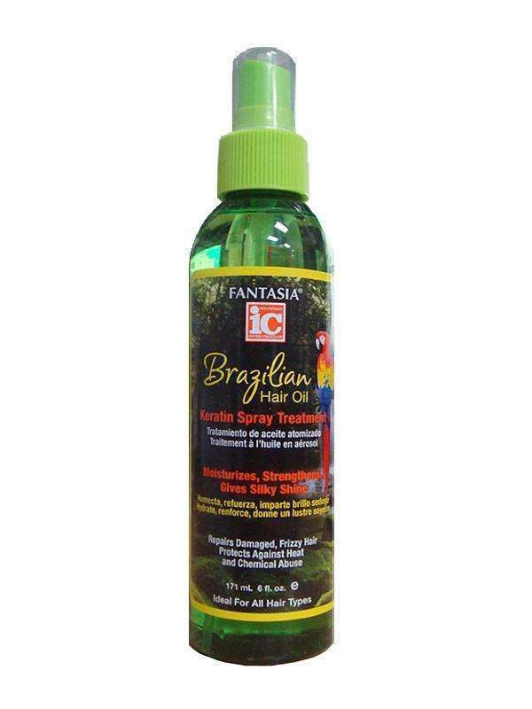 Fantasia IC Brazilian Hair Oil Keratin Spray Treatment - Beautiful Black Hair