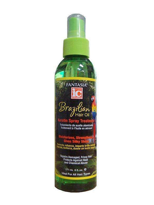 Fantasia IC Brazilian Hair Oil Keratin Spray Treatment - Beautiful Black Hair
