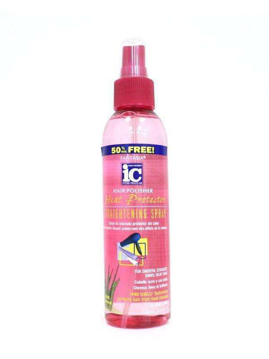 Fantasia IC Hair Polisher Heat Protector Straightening Spray - Beautiful Black Hair