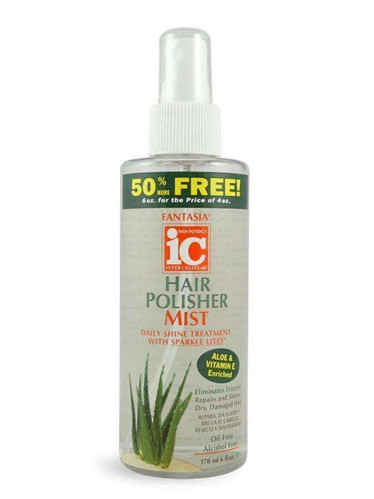 Fantasia IC Hair Polisher Mist For Daily Shine 6oz - Beautiful Black Hair