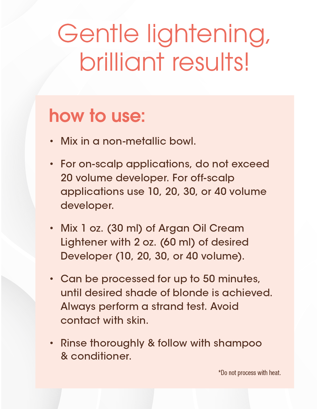One 'n Only Argan Oil Cream Lightener