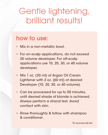 One 'n Only Argan Oil Cream Lightener