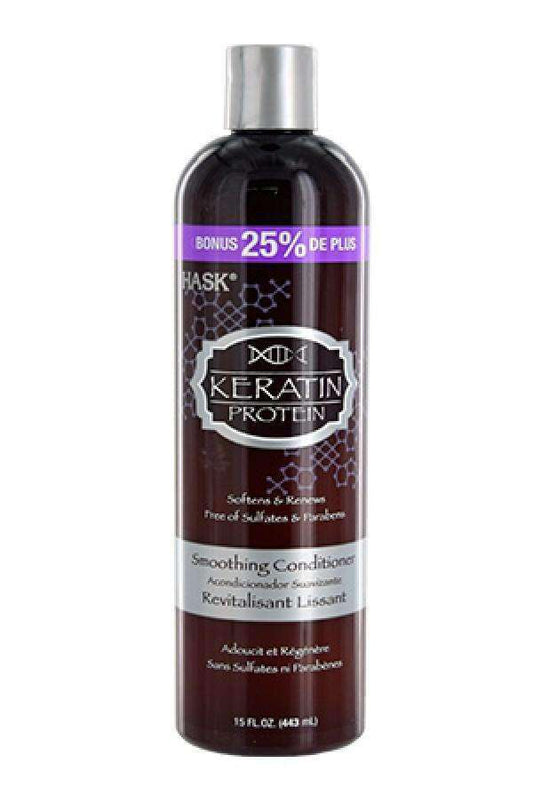 Hask Smoothing Conditioner-Keratin Protein 15 oz - Beautiful Black Hair