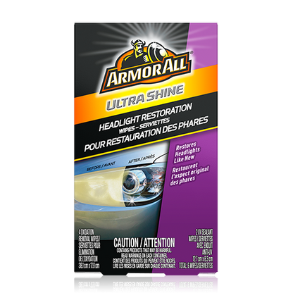 Armor All Ultra Shine Headlight Restoration Wipes - Beautiful Black Hair