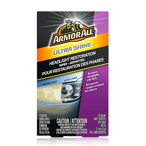 Armor All Ultra Shine Headlight Restoration Wipes - Beautiful Black Hair