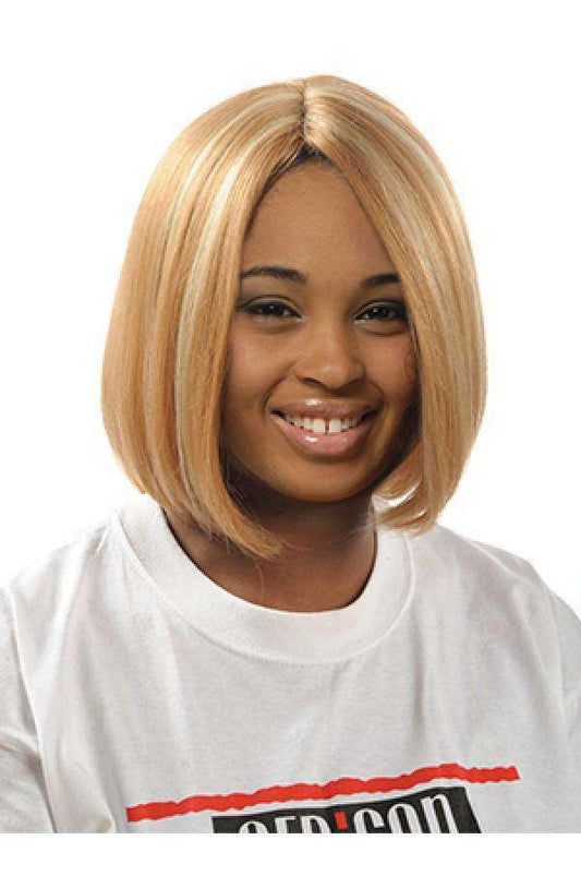 Magic Gold Human Hair Blend Wig Caroline - Beautiful Black Hair
