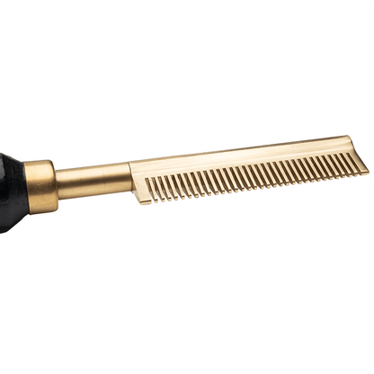 Hot & Hotter Electrical Straightening Comb Medium Teeth w/ Small Temple Head #5533