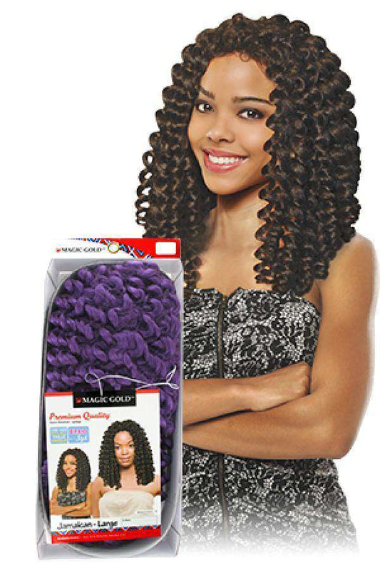 Magic Gold Synthetic Wig Jamaican Large - Beautiful Black Hair