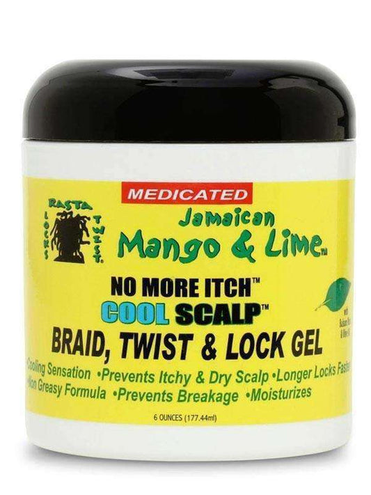 Jamaican Mango & Lime Cool Scalp No More Itch Twist & Lock Gel 6oz - Beautiful Black Hair