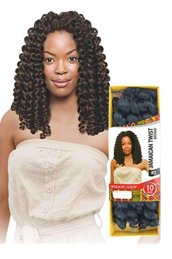 Magic Gold Jamaican Twist #2 10" - Beautiful Black Hair
